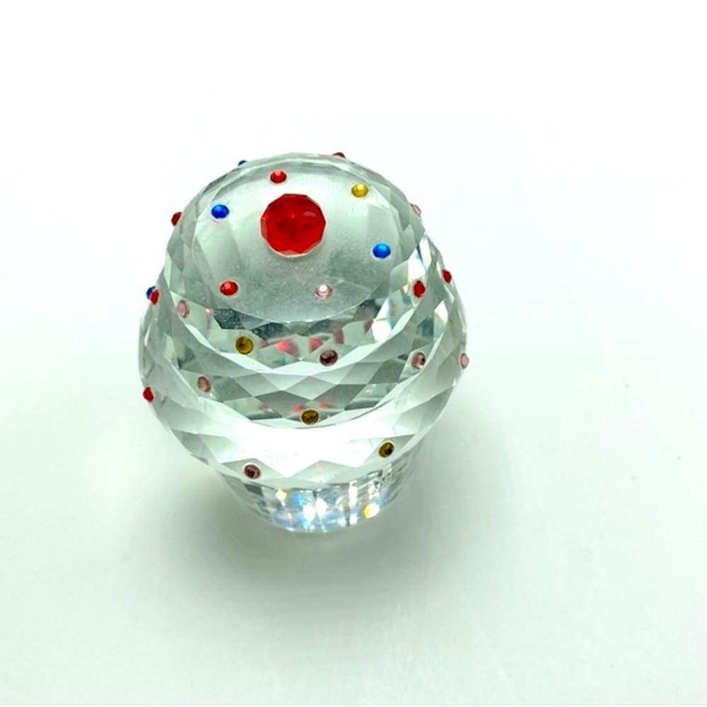 Simon Designs Crystal Celebration Cupcake Crystal Sprinkles & Cherry